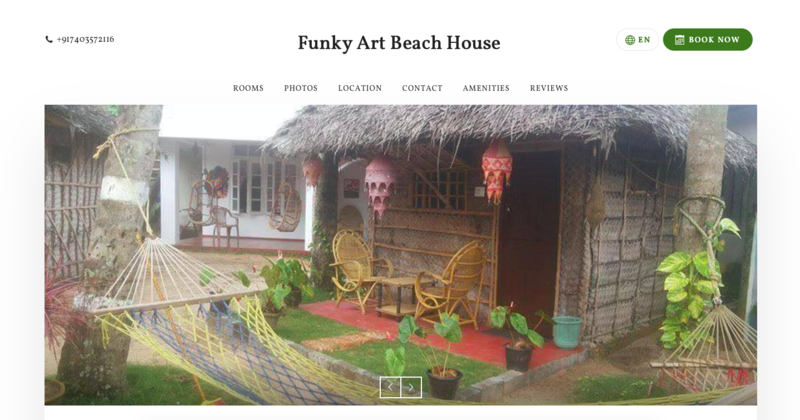 Funky art beach house